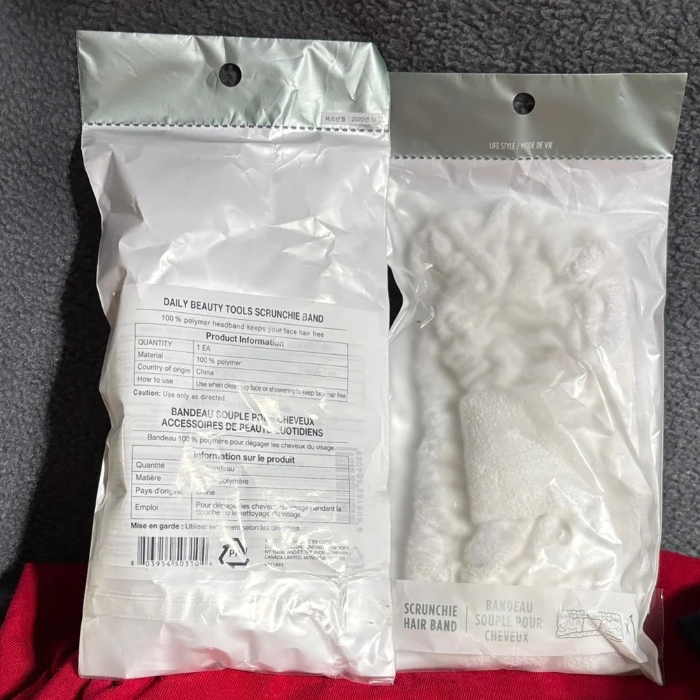 Set of 5 reusable accessory bags, decorative doilies, hair bands, cosmetic bags. - Picture 8 of 16